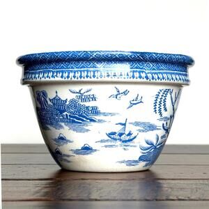 Vintage Maling Blue Willow Bowl – Vintage English Chinoiserie Transferware